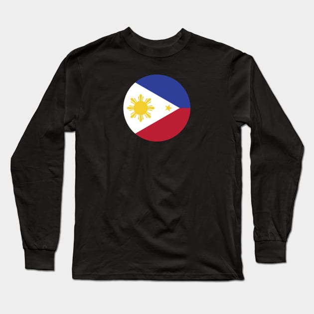 Flag of Philippines Long Sleeve T-Shirt by TinPis